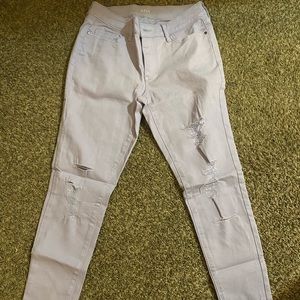 Light purple skinny jeans